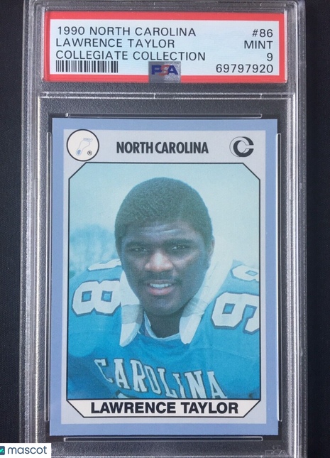 1990 North Carolina Collegiate Collection Lawrence Taylor #64 PSA 9 - RARE!