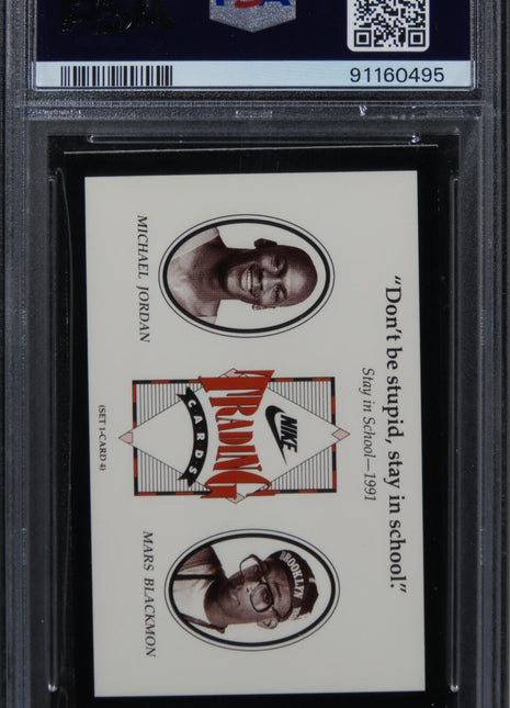 1991 Nike Stay in School Michael Jordan | Spike Lee #4 PSA 9 - 90s Culture!