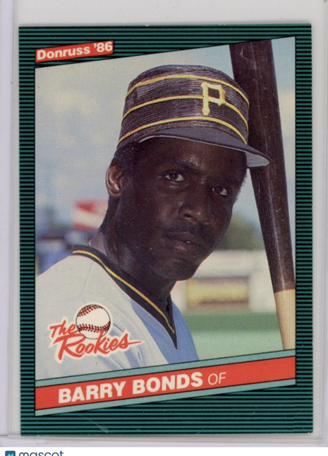 1986 Donruss The Rookies Barry Bonds - Iconic Rookie Good Condition