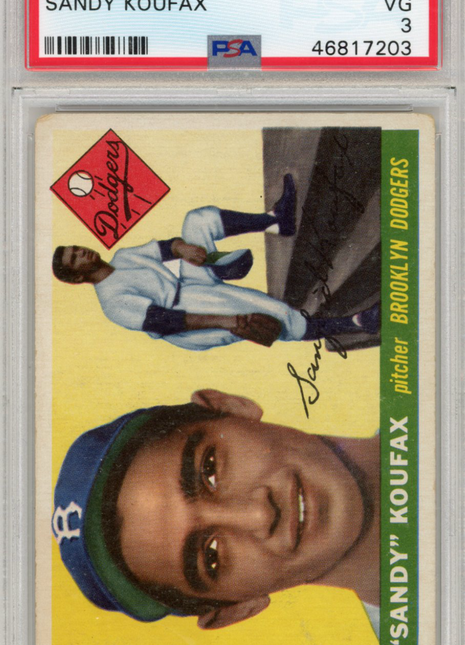 1955 Topps Sandy Koufax #123 PSA 3 - Iconic Rookie!