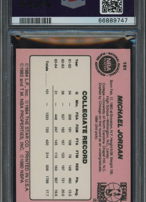 1984 Star Michael Jordan #101 PSA 9 -