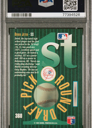 1993 Select Derek Jeter #360 PSA 9 - Rookie Card