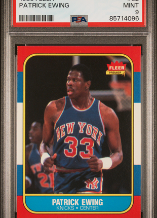 1986 Fleer Patrick Ewing #32 PSA 9 - Rookie Card!