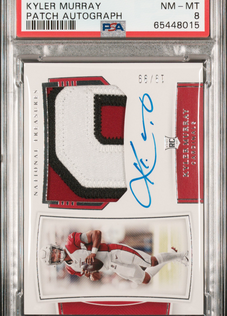 2019 Panini National Treasures Kyler Murray #161 PSA 8 -